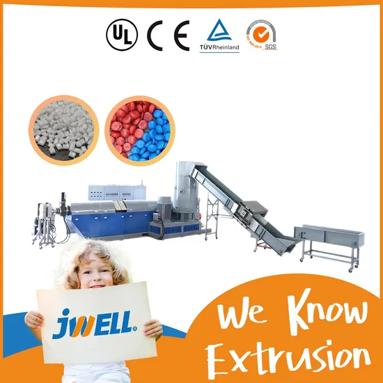 Jwell Waste Plastic Recycling Machine Recycled PE PP Film Agglomerator Granulator Pelletizing Extrusion Making Machine