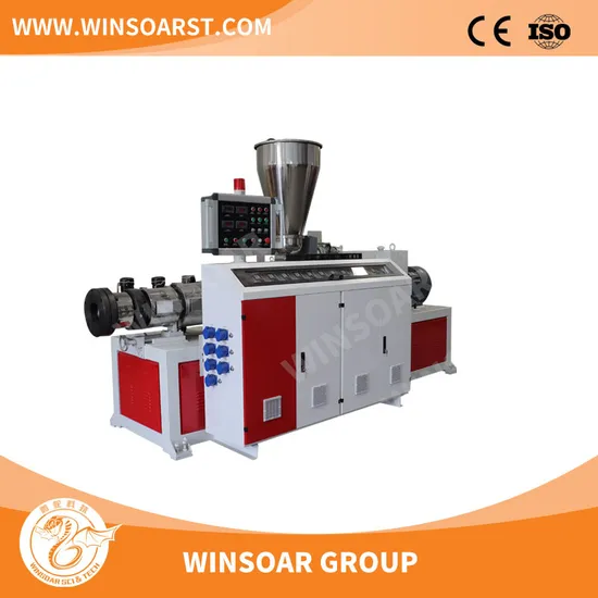 Plastic PE/PVC/PPR/HDPE/LDPE/CPVC/UPVC Pipe/ Tube/ Profile/ Panel/Ceiling Extruder/ Single Screw/ Conical Twin/Double Screw/ Parallel Extrusion Machine Extruder
