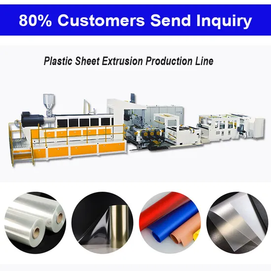 Manufacturer Plastic Pet Sheet Extrusion Production Line PP PS Sheet Extrusion Machine PLA Sheet Extruder
