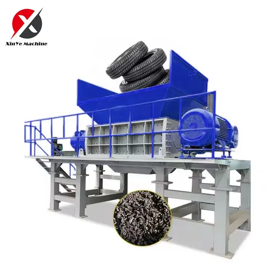 Industrial Shredder Crusher Machine for Metal, Tire, Plastic Drums & Treated Timber Recycling