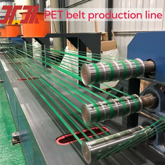 High Quantity 8tons Pet Strap Making Machine Using Recycling Pet Bottle Flakes
