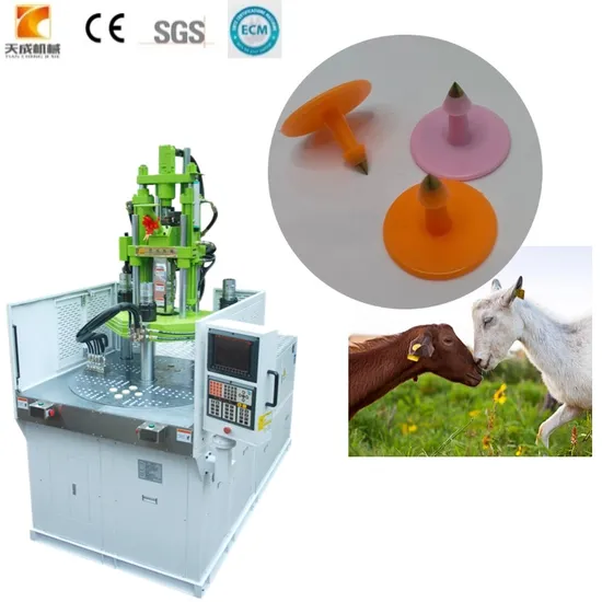 Factory Price Animal Ear Tag Making Machine/Plastic Vertical Injection Molding Machine