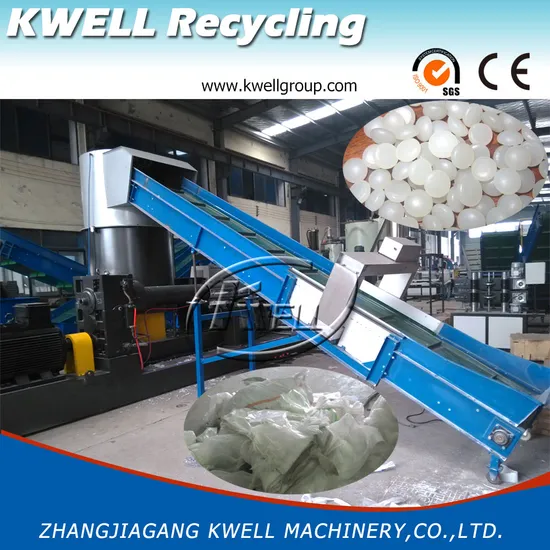 Plastic Compactor Granulator Machine Waste PE/PP/Agricultural Film Extruder Pellet Pelletizing Machine