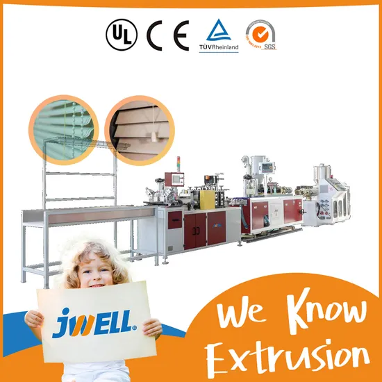 Jwell Plastic Extruder for Window-Blind/ Coextrusion Foaming Shutter /UPVC Profile Plastic Machine