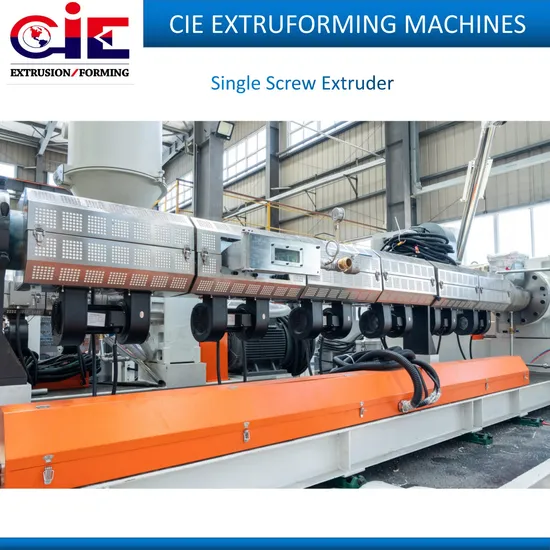 Single Screw Dryer-Free Vented Type RPET/PLA/PP/PS Sheet Extrusion Machinery Plastic Machine