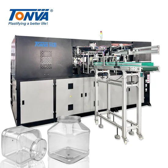 Pet Plastic Clear Square Jar Candy Lollipop Jar Bottle Blowing Molding Making Machine