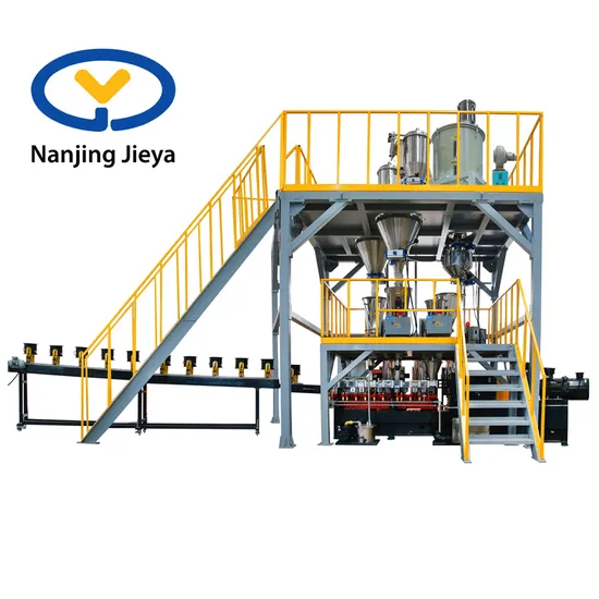 PLA/PP/ABS/ASA Co-Rotating Parallel Plastic Masterbatch Filling and Compounding Twin Double Screw Extruder Machine