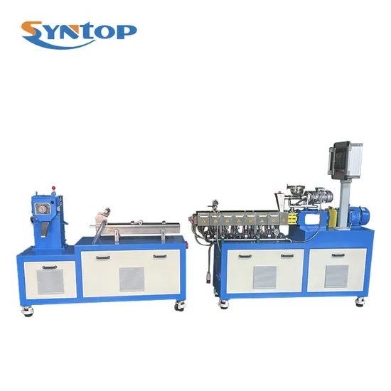 Small Mini 20mm Laboratory Parallel Co-Rotating Double Twin Screw Extruder Machine for Engineer PP/PE/ABS/PC/PA