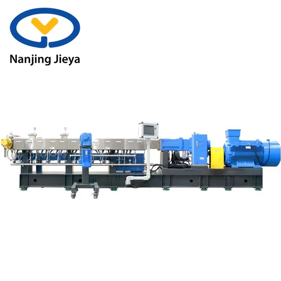 High Torque Co-Rotating Parallel Plastic Masterbatch Filling and Compounding Twin Screw Plastic Extruder Granulator