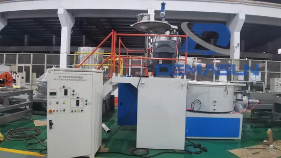 PVC Powder Mixing Machinery Plastic Mixing System Plastic Mixer Machine for Making PVC Pipe Plastic Profile Plastic Sheet High Speed Mixer Unit