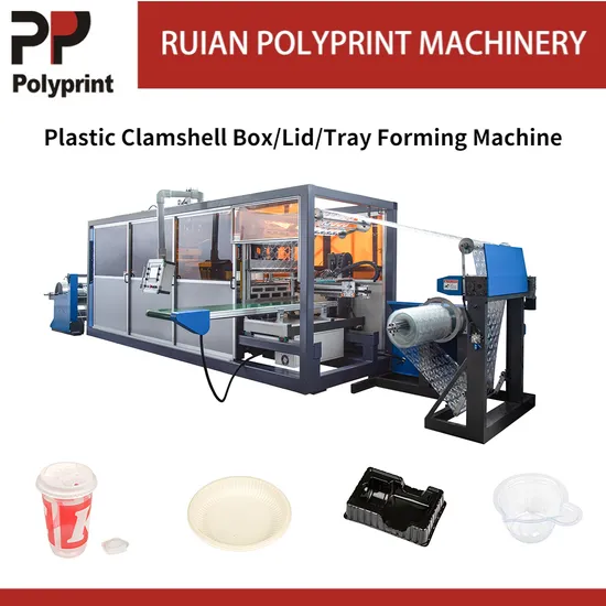 Domestic & Food Plastic Machinery Industry Egg Box Cake Container Cup Lid Making Machine