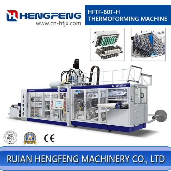 High Quality Automatic Plastic PP/HIPS/Pet Cup Thermoforming Machine (HFTF-70T)