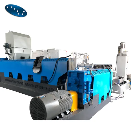Double Stage PP/PE Film Plastic Bags Pelletizing Granulator Machine