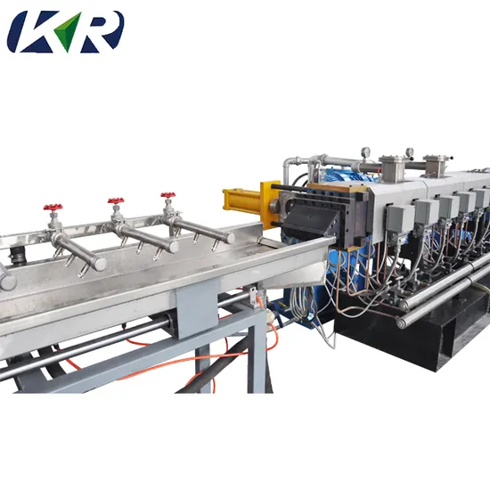 Co-Rotating Raw Material Plastic CaCO3 Masterbatch Granules Making Machine