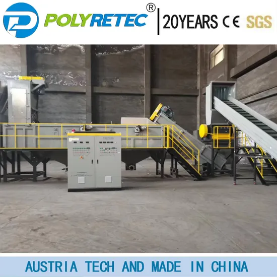 Polytec 500kgh Plastic Recycling Systems PE PP Recycling Machine