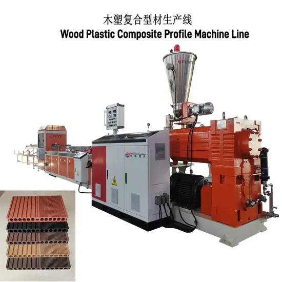 PE/PVC Wood Plastic Composite Profile/Decking/Deck/Board/Outdoor Floor Extrusion Machine