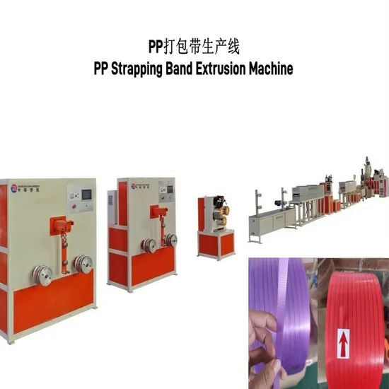Environmental PP Automatic One/Two Straps Extrusion Making Machinery Production Line