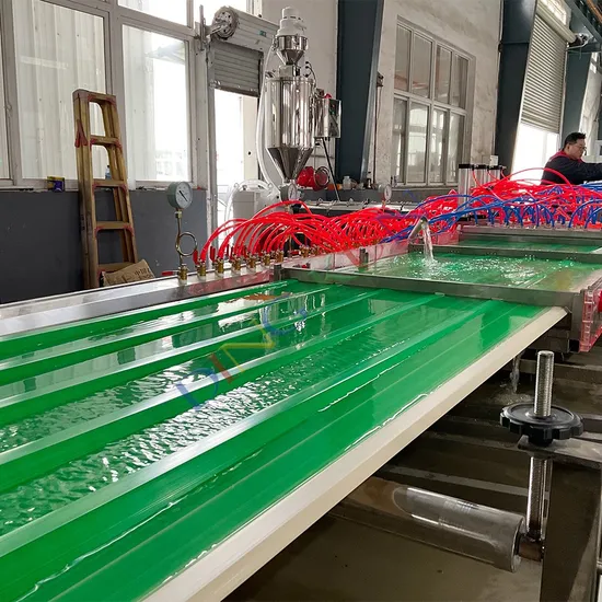 UPVC PVC Hollow Corrugated Roofing Sheet Production Line Making Machine
