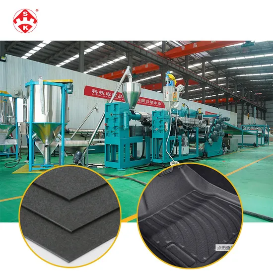 New Design Factory Price TPE TPU Embossing Car Mat Vacuum Sheet Board Plate Production Extrusion Making Machine