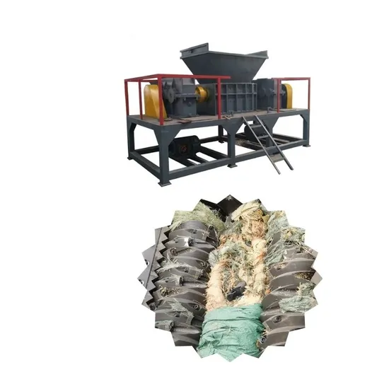 Fabric Shredding Double Shaft Shredder Machine Small Textile Shredder
