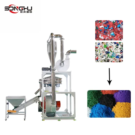 High Efficency 55kw-90kw WPC Floor/Spc Pellet Powder Miller Plastic PVC Grinding Pulverizer
