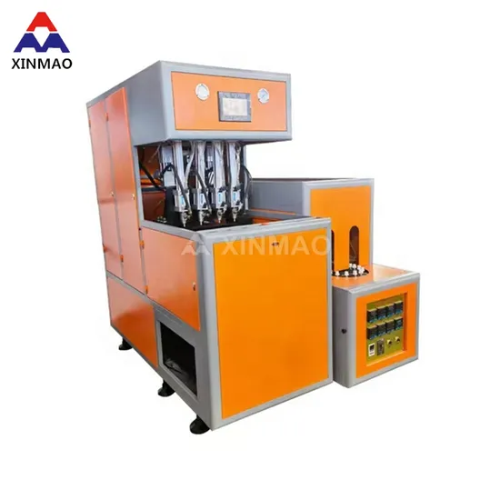 Xinmao Semi Automatic 4 Cavity Water Bottle Blowing Molding Pure Water Pet Bottles Blowing Molding Machine