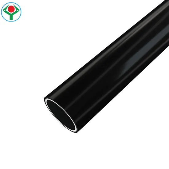 Factory Price 8 Feet Long Black Composite Galvanized Electric Conductivity PE Coated Steel Pipe in China