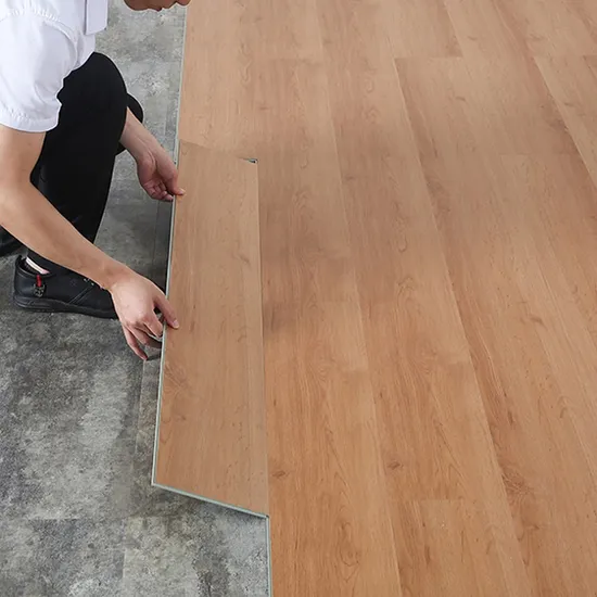 Hot Sale Cheap Waterproof Vinyl Plastic Wood Grain Click System Vinyl PVC Spc Flooring