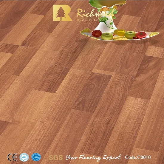 8.3mm E1 AC3 Walnut U-Grooved Oak Parquet Laminate Wood Vinyl Laminated Flooring