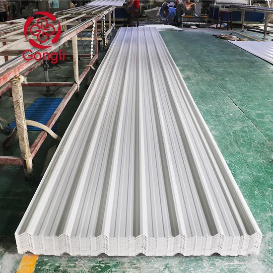 Waterproof 3 Layers UPVC PVC Corrugated Fireproof Plastic Roofing Sheets