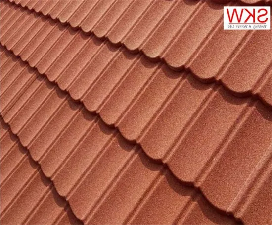 Wind Resistance Stone Coated Metal Roofing Sheet Roof Tiles