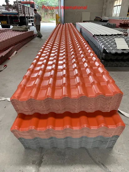 Lamina Teja Colonial Thermoplastic Teja PVC Roof Sheet Plastic Roofing Teja Tile