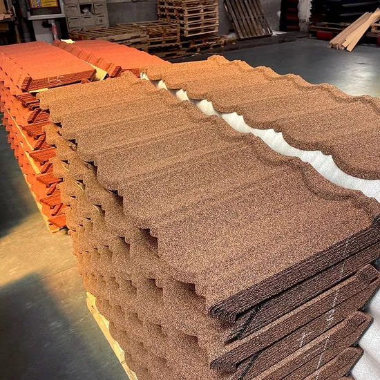 0.3mm 0.35mm 0.4mm Factory Directly Bond Stone Coated Metal Roof Tile