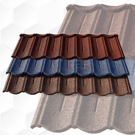 Factory Wholesale Construction Building Materials Temperature Resistance, No Color Fading Metal Roofing Galvanized Steel Sheet Stone Coated Roof Tile