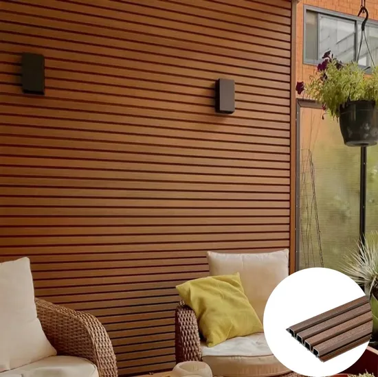 Weather Resistant Exclusive Design WPC Wooden Composite Wall Cladding for Outdoor