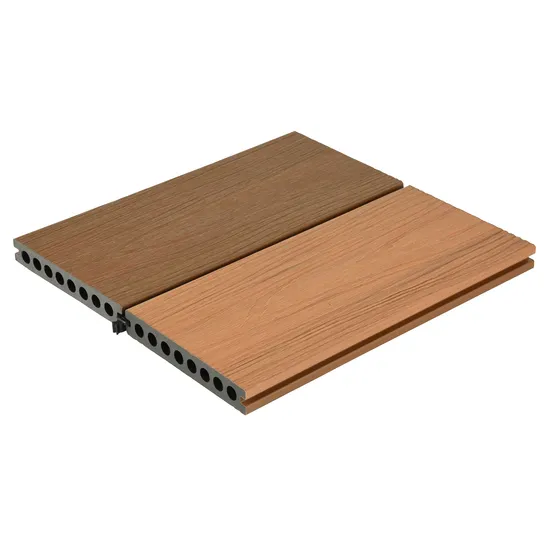 140*22mm WPC Capped Co-Extrusion Composite Hollow Decking Outdoor Decking for Pool Garden Park