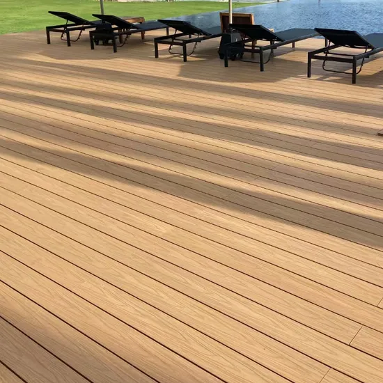 Outdoor Co-Extrusion WPC Decking Waterproof, UV-Against, Natural Wood Looking with Long Life