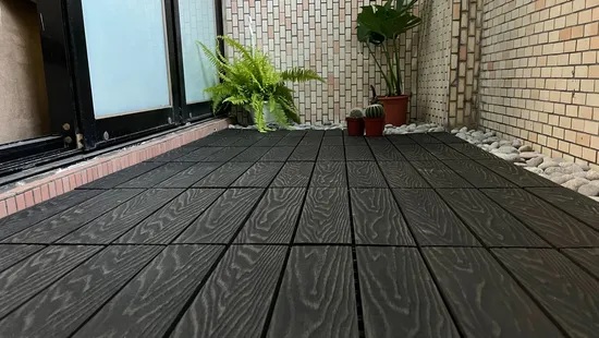 Ocox Wholesale Eco-Friendly Solid WPC Floor Decking for Outdoor Living Spaces Factory Direct Wholesale Herringbone Innovative Designs PVC Vinyl Plastic Flooring
