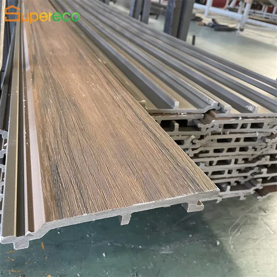 WPC Panel Waterproof Deep Wood Grain Exterior WPC Wall Claddings