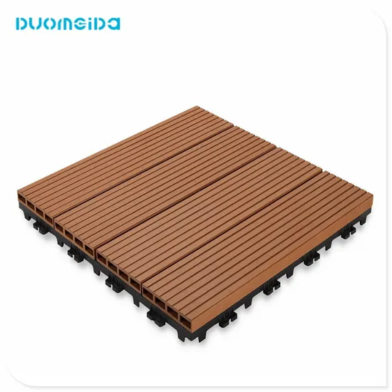 Efficient Installaion Interlock WPC Building Material Composite DIY Click Floor Tiles