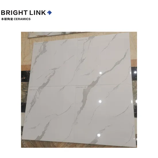 600X600mm Wear-Resistant Carrara Indoor Full Body Decoration Polished Glaze Floor Wall Tile