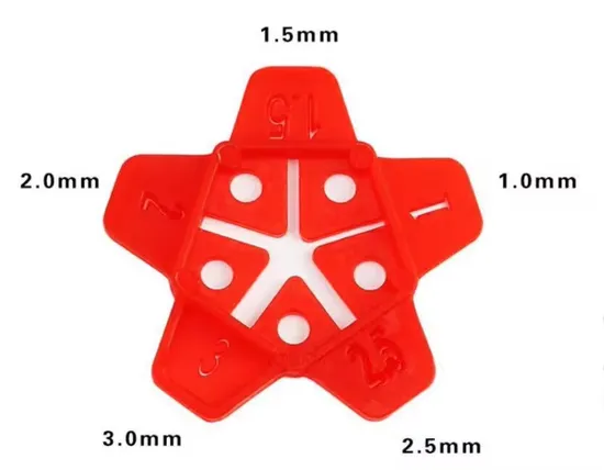 Five-Pointed Star Spacer Tile Levleling System Tile Tools Use in Foloor Leveling System