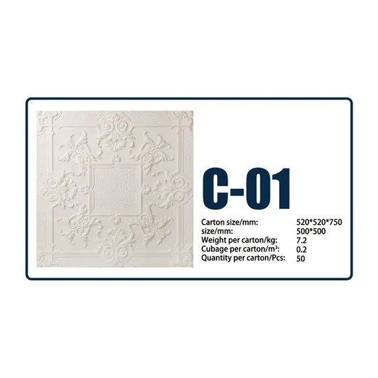 High-Quality EPS Ceiling Tiles Featuring Beautiful Mosaic Patterns