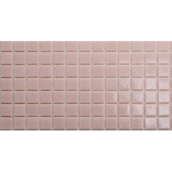Germany Market Swim Pool Use Pink Color Glass Floor Tiles