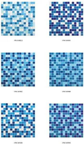 Swimming Pool Tile Mosaic Blue Style Mosaic Tile