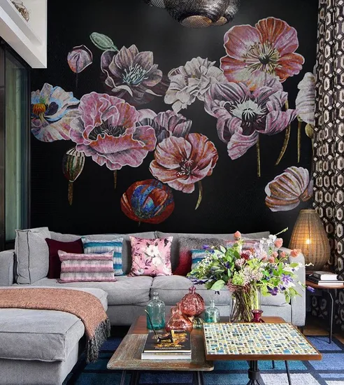 High Quality Factory Price Luxury Flower Art Mosaic Wall Tiles