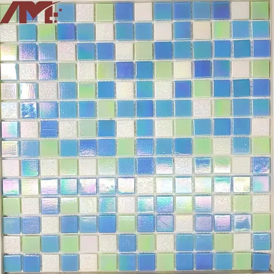 Foshan Blue Color Art Wall Floor Swimming Pool Crystal Glass Mosaic Manufacturers
