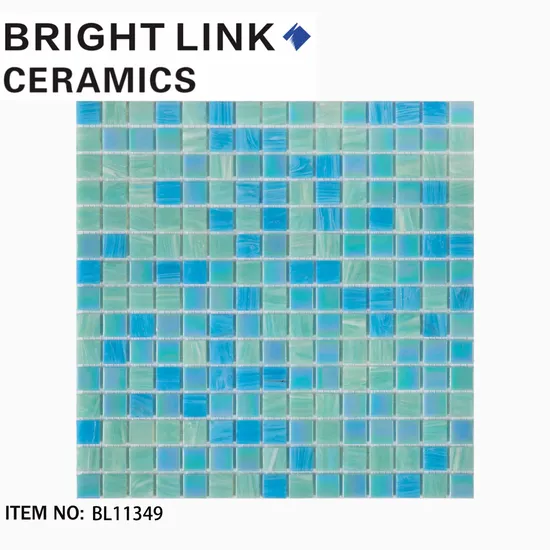 327X327mm Newest Style Decoration Backplash Kitchen Bathroom Tiles Shining Glass Mosaic