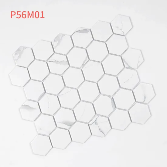 300X300mm White Color Porcelain Mosaic Tile for Kitchen Wall