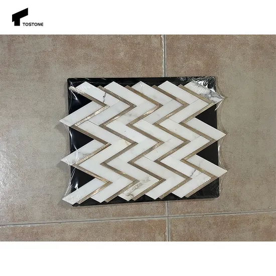 Tostone Premium Irregular White Tostone Mosaics for Stunning Interiors